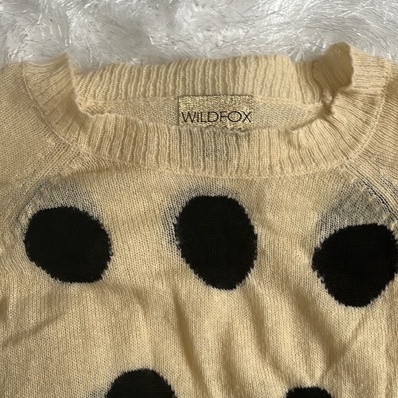 WILDFOX POLKA DOT SWEATER - Picture 2 of 3